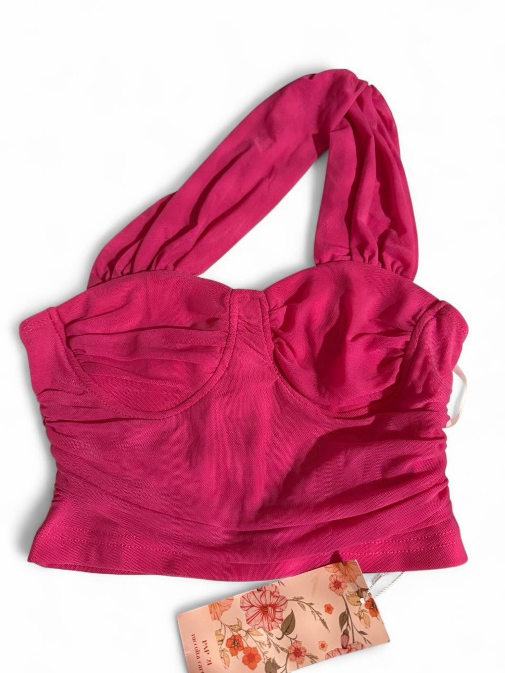SHEIN Hot Pink Halter Crop Top